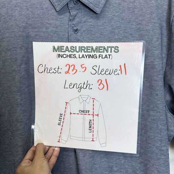 Travis Mathew Men's Size XL Gray Pima Cotton Blend Polo Shirt Casual Short Sleev - Picture 6 of 12